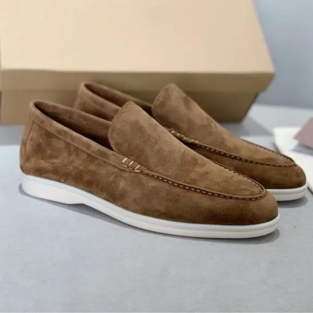 Stefano Luxus-Loafers aus Wildleder – Elegante Slipper mit Lederinnensohle für Herren 6