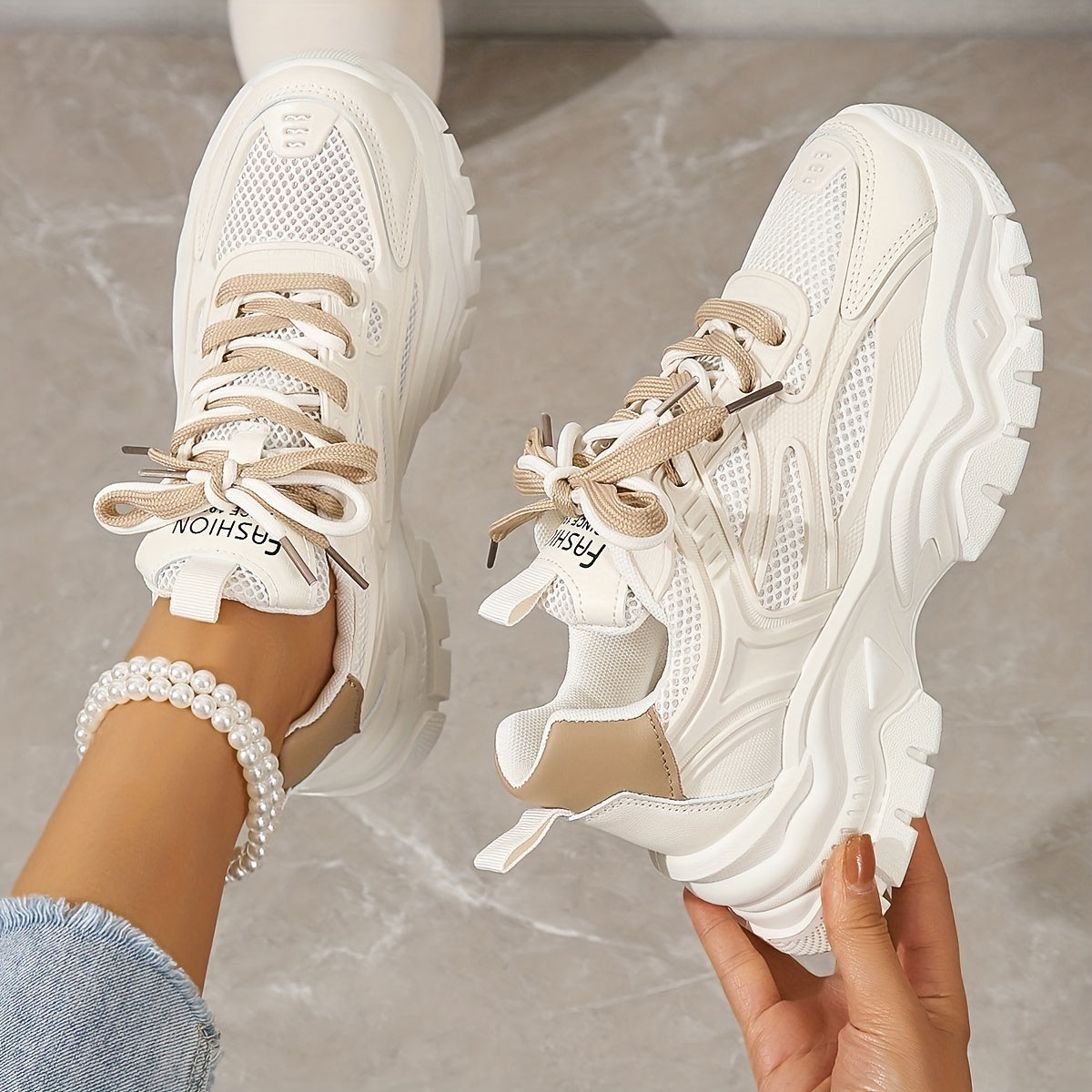Stylische Mesh-Chunky Sneakers für Damen | Perfekt für den Alltag 5