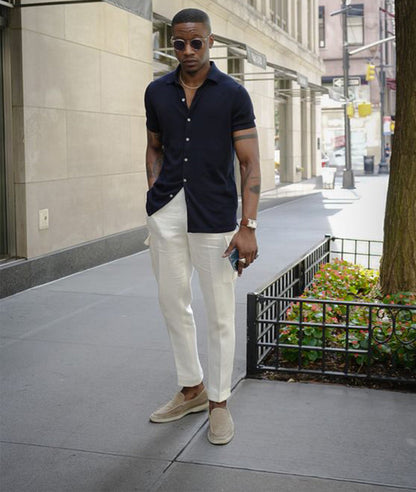 Vintage Herren Leder Loafers 5