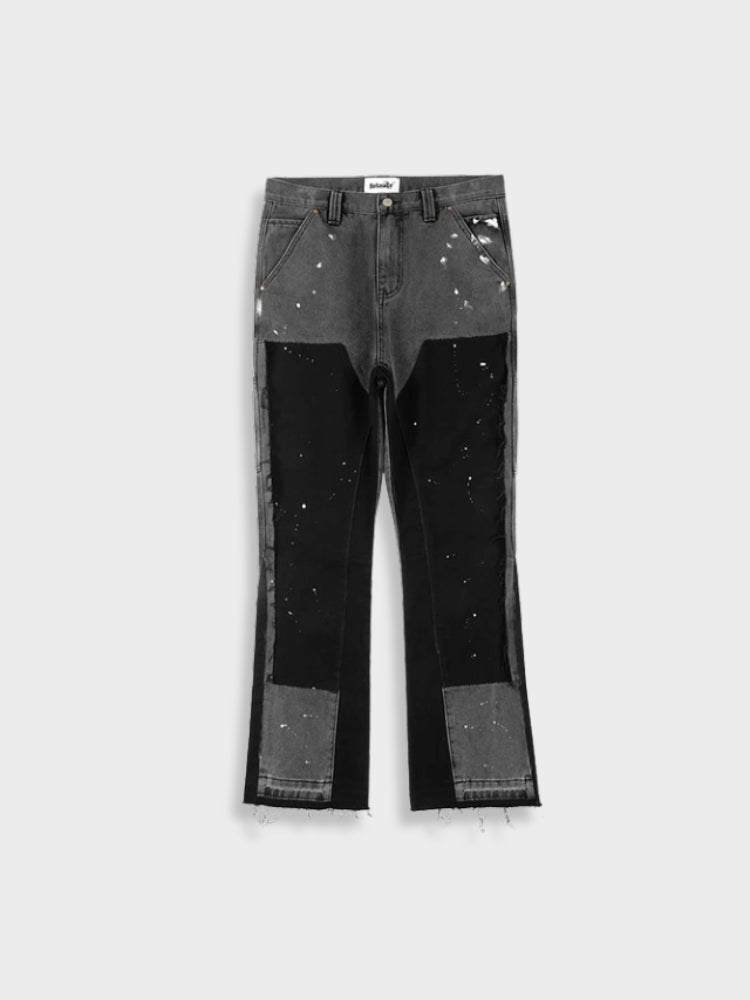 Vintage hose - Herren Denim Jeans Patched 0