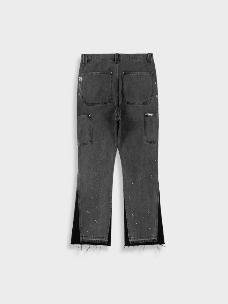 Vintage hose - Herren Denim Jeans Patched 2