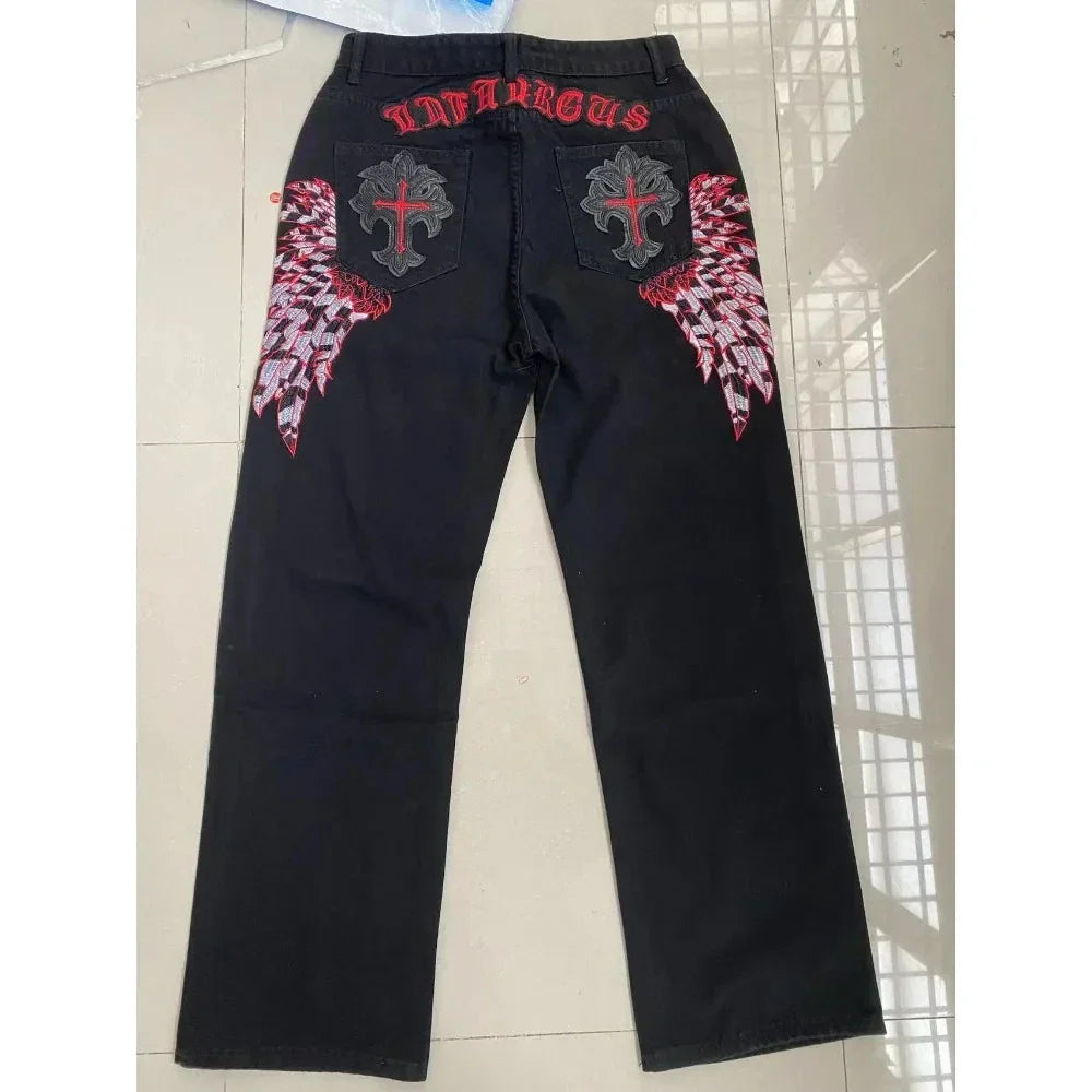 Y2K Baggy Harajuku Hosen für Frauen 10