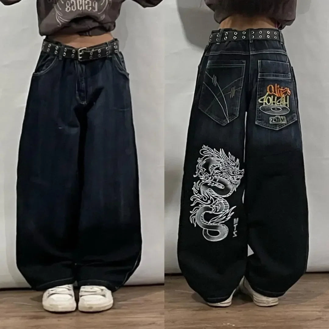Y2K Baggy Harajuku Hosen für Frauen 2