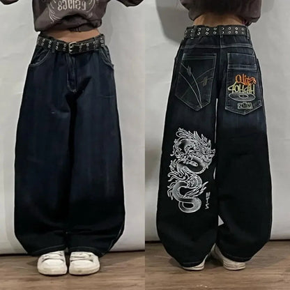 Y2K Baggy Harajuku Hosen für Frauen 2