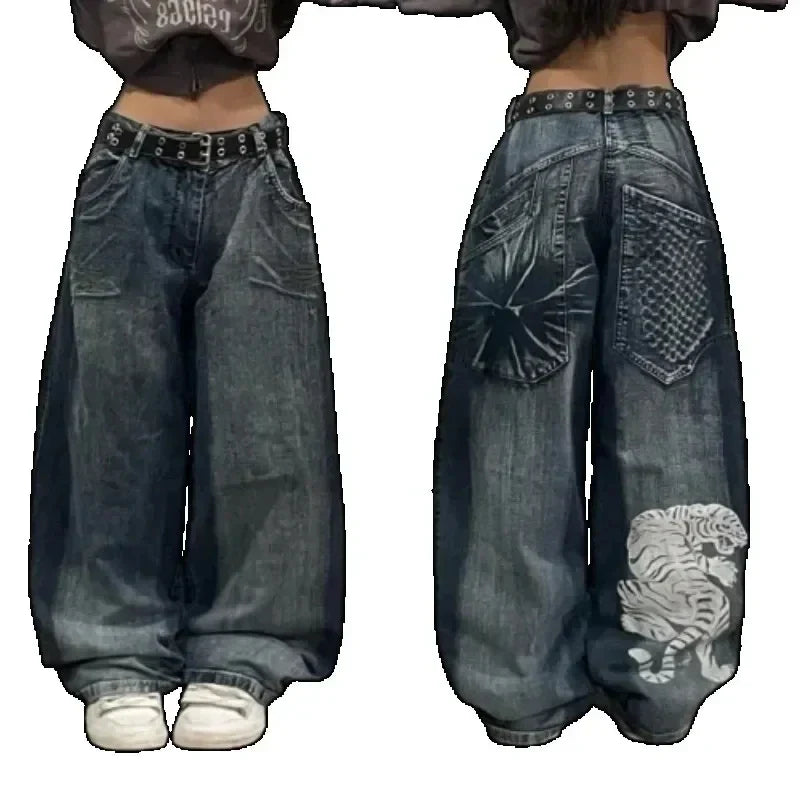 Y2K Baggy Harajuku Hosen für Frauen 4