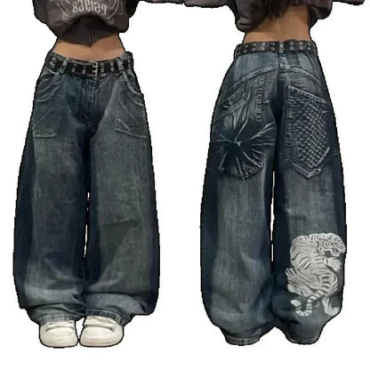 Y2K Baggy Harajuku Hosen für Frauen 4